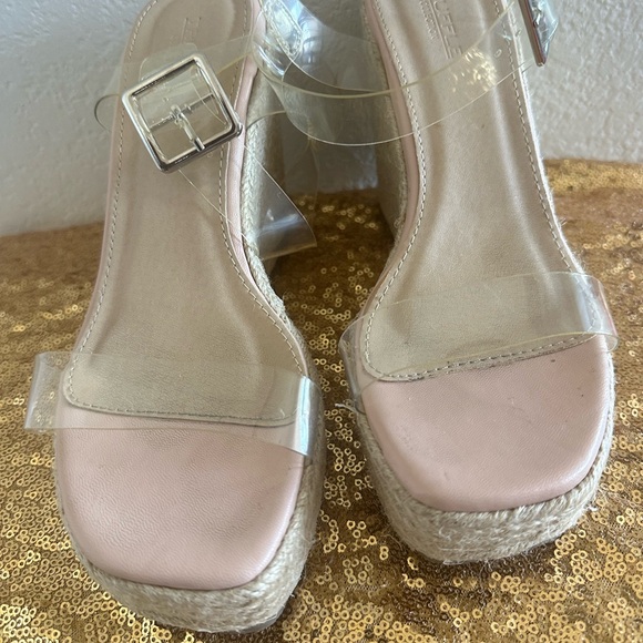 Espadrilles Clear Strap Wedge size 39 - Picture 3 of 7